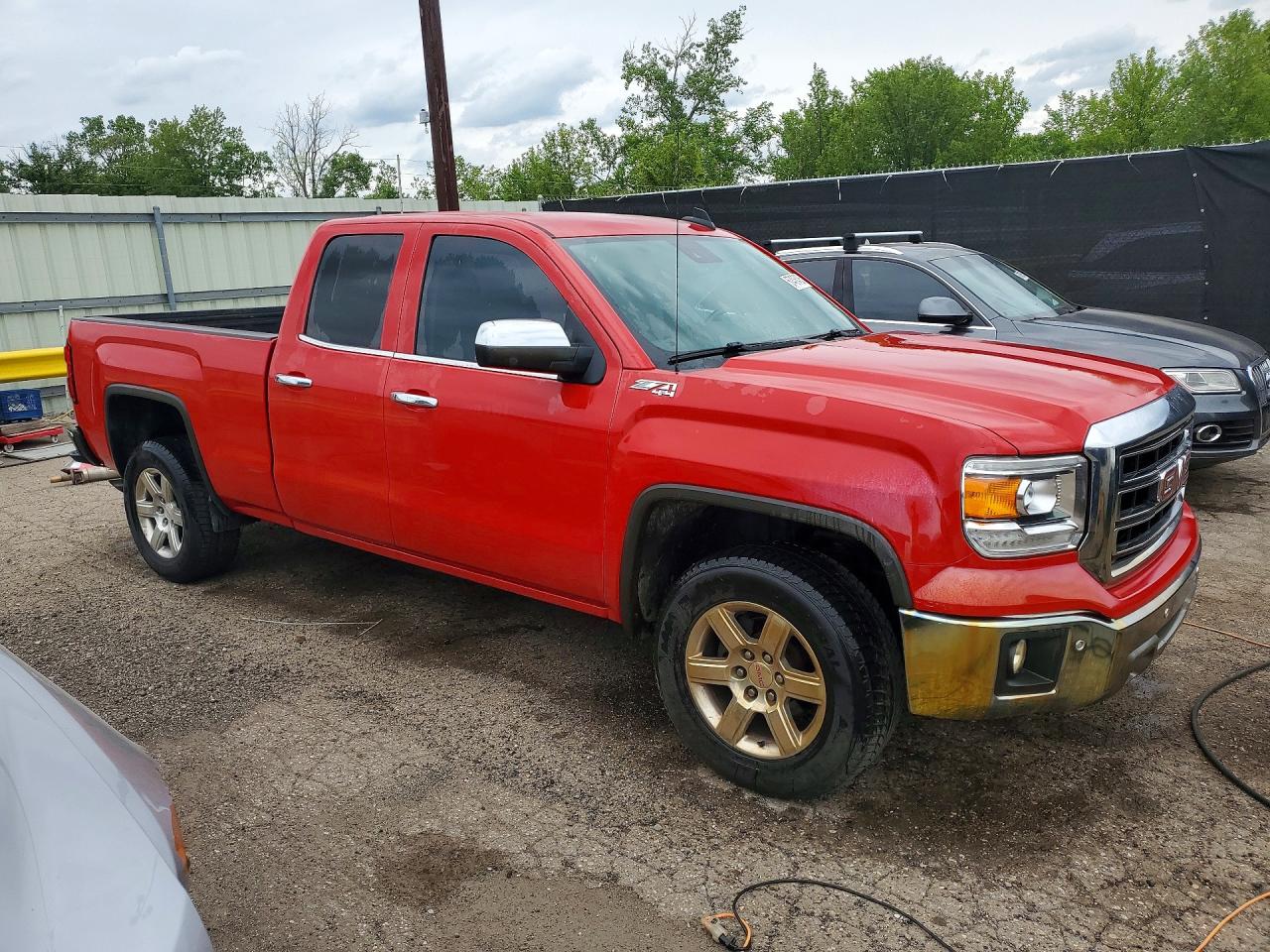 2015 Gmc Sierra K1500 Slt Red vin: 1GTV2VEJ3FZ157458