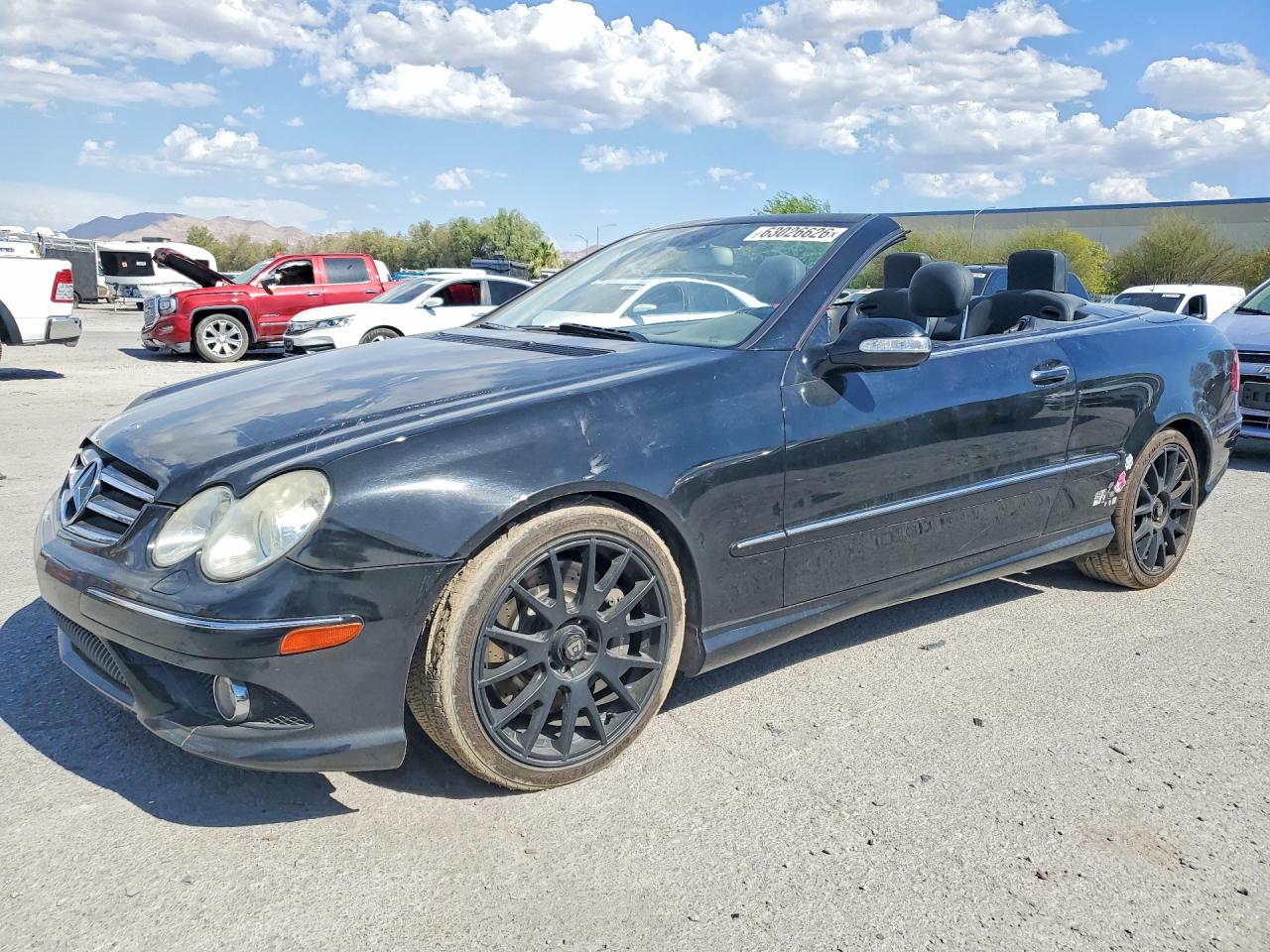 2008 Mercedes-benz Clk 550 Black vin: WDBTK72F38T092974