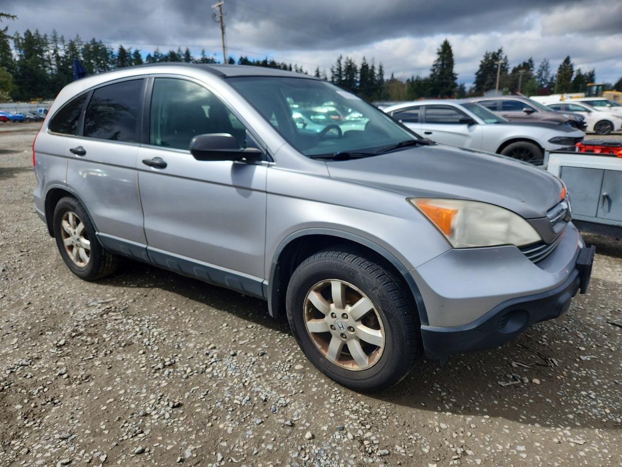 2008 Honda Cr-v Ex Silver vin: JHLRE48538C076597
