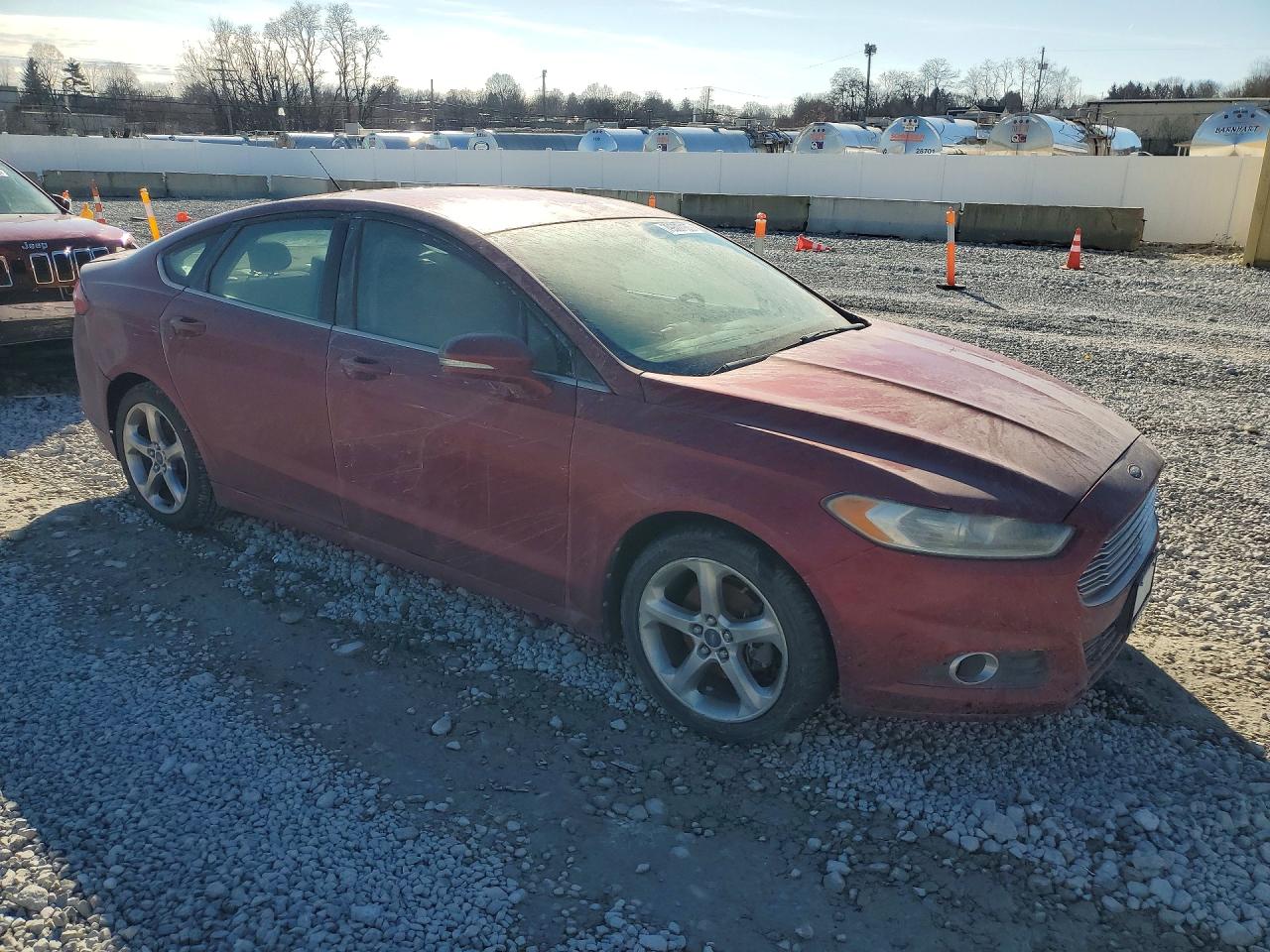 2013 Ford Fusion Se Red vin: 3FA6P0HR9DR119766