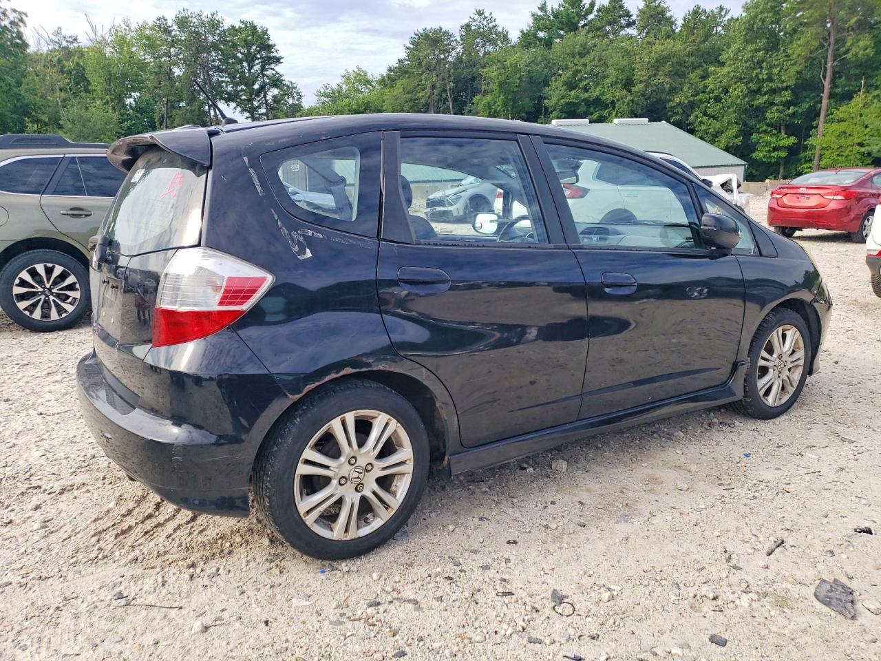 2009 Honda Fit Sport Black vin: JHMGE88439S006977