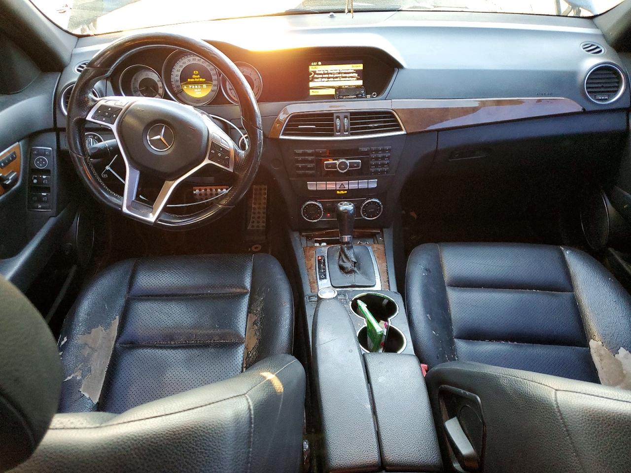 2012 Mercedes-benz C 300 4matic Black vin: WDDGF8BB9CR202027