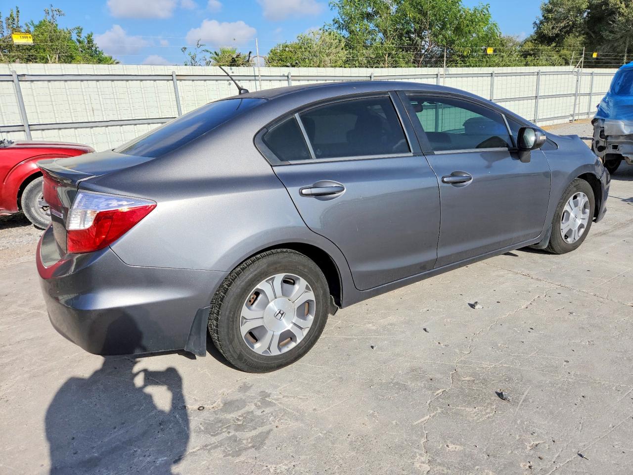 2012 Honda Civic Hybrid Gray vin: JHMFB4F2XCS010692