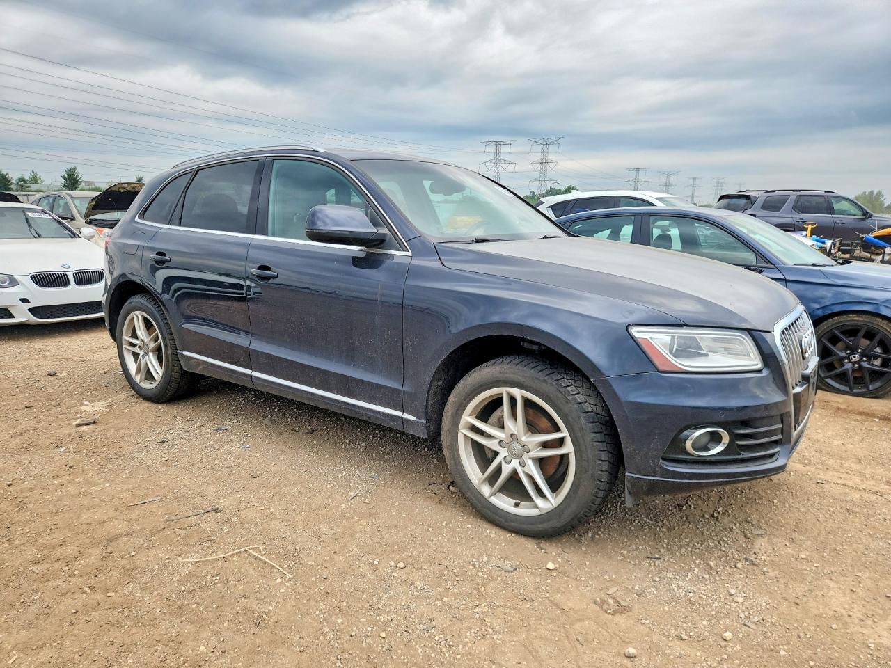 2014 Audi Q5 Premium Plus Blue vin: WA1LFAFP3EA035343