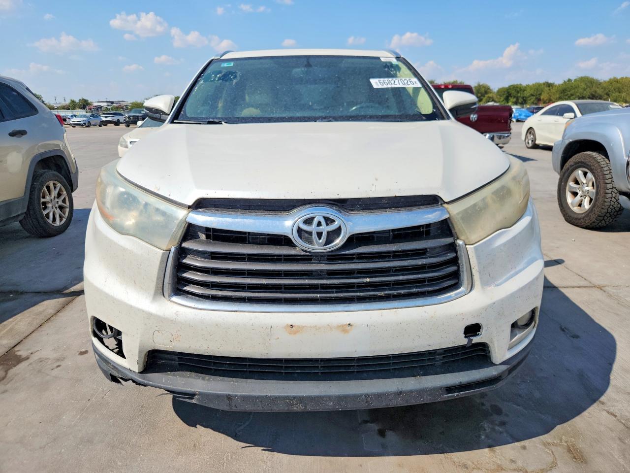 2014 Toyota Highlander Limited Белый vin: 5TDDKRFH6ES028029