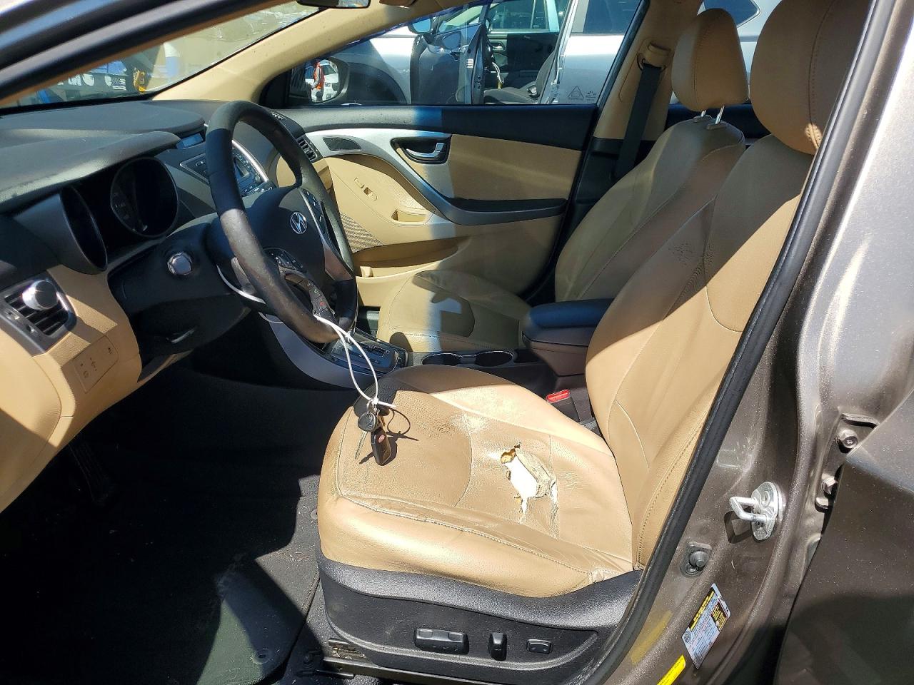 2013 Hyundai Elantra Limited Gray vin: 5NPDH4AE3DH227610