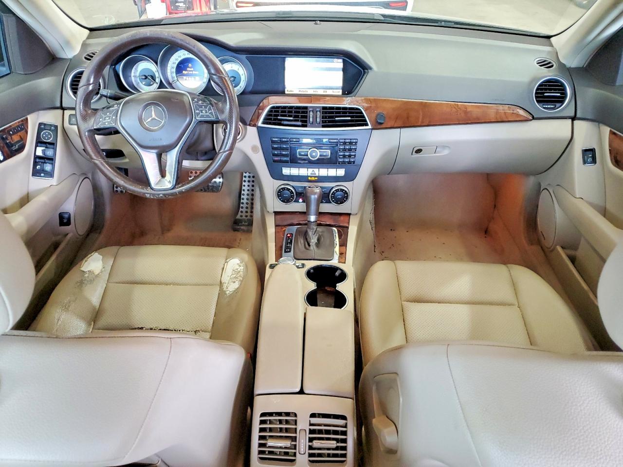 2012 Mercedes-benz C 300 4matic Black vin: WDDGF8BB2CA704943