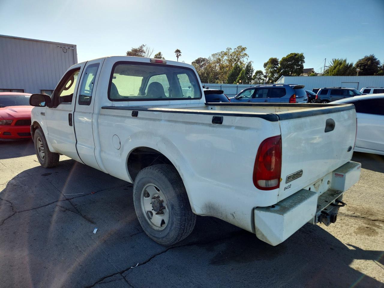 2005 Ford F250 Super Duty White vin: 1FTNX20515EC29287