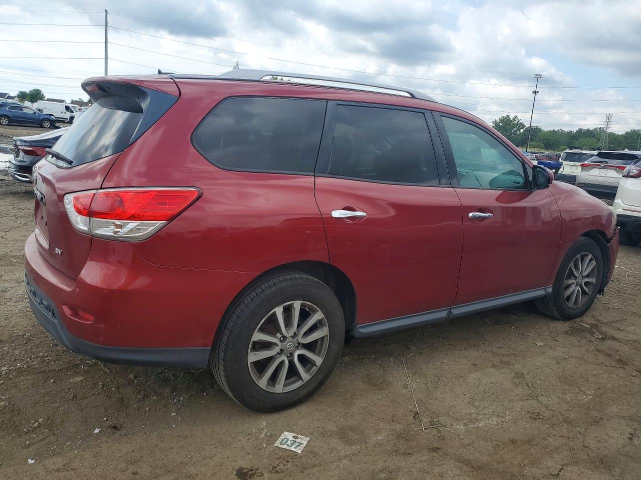 2015 Nissan Pathfinder Sv Красный vin: 5N1AR2MN8FC656705