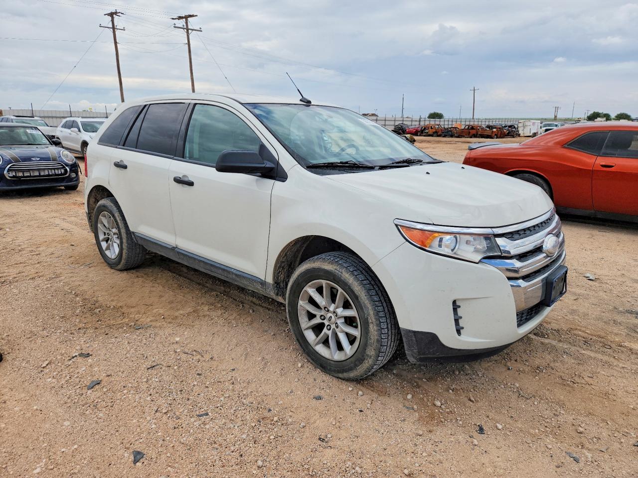2013 Ford Edge Se White vin: 2FMDK3GC0DBA95432