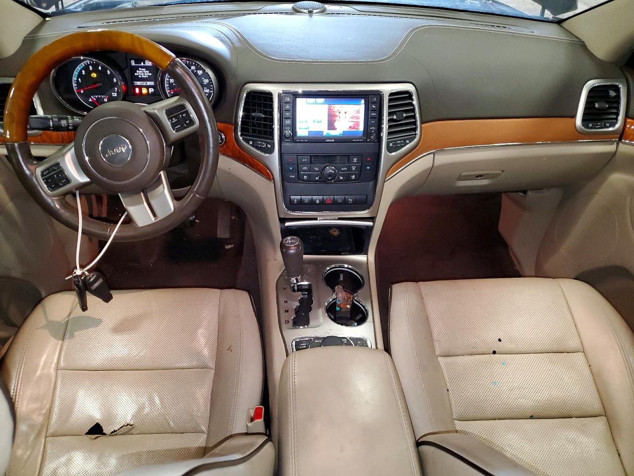 2012 Jeep Grand Cherokee Overland Blue vin: 1C4RJFCT4CC234822