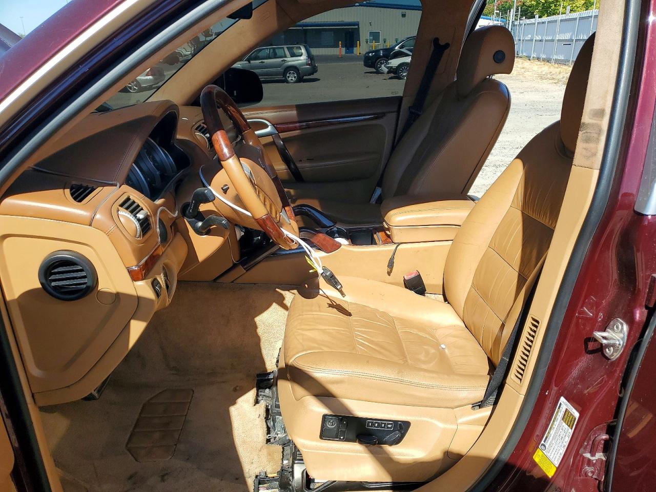 2008 Porsche Cayenne Turbo Темно-бордовый vin: WP1AC29P98LA91236
