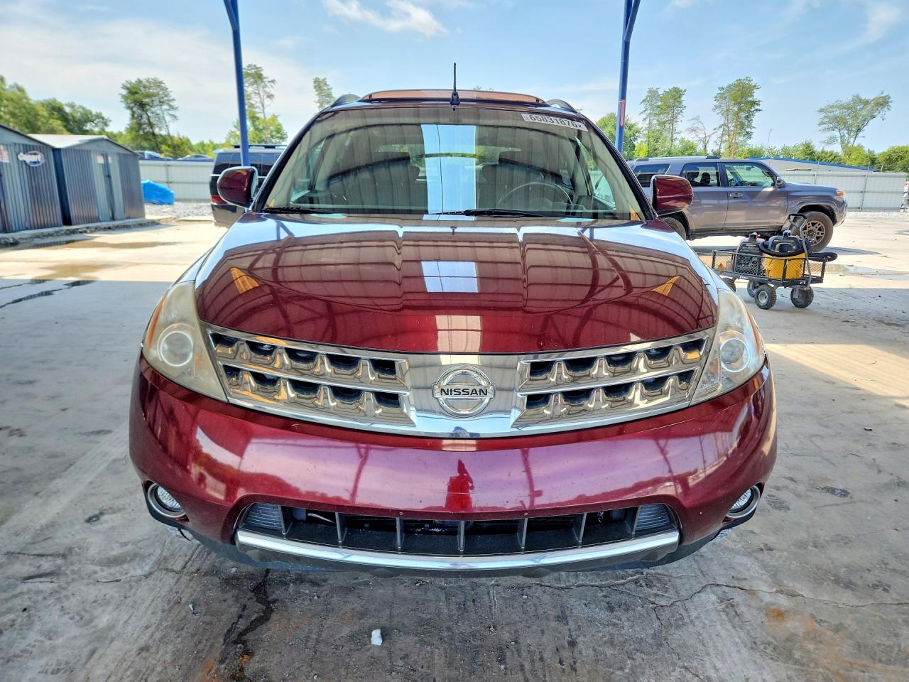 2006 Nissan Murano S Maroon vin: JN8AZ08W76W526381