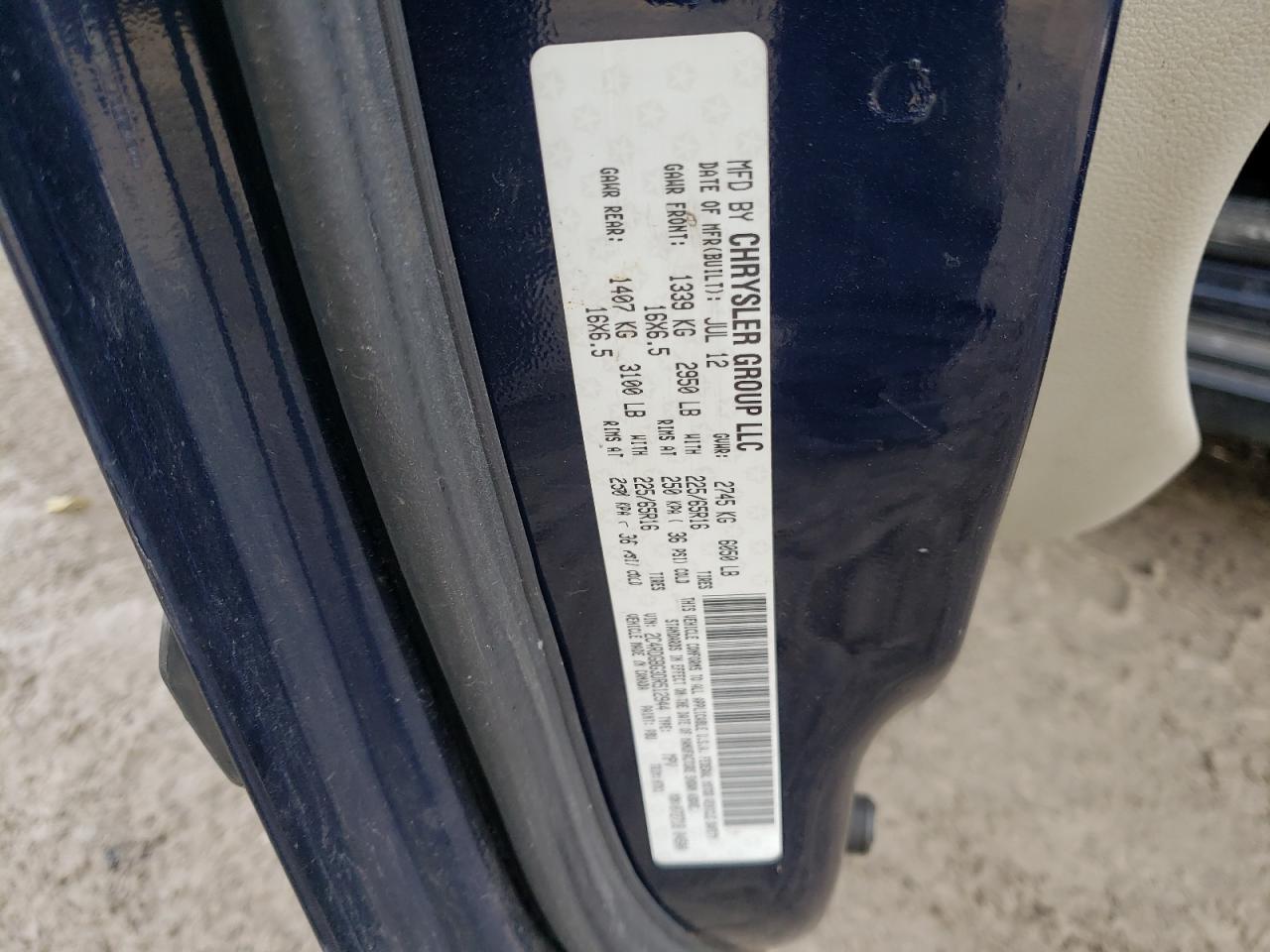 2013 Dodge Grand Caravan Se Синий vin: 2C4RDGBG3DR512944