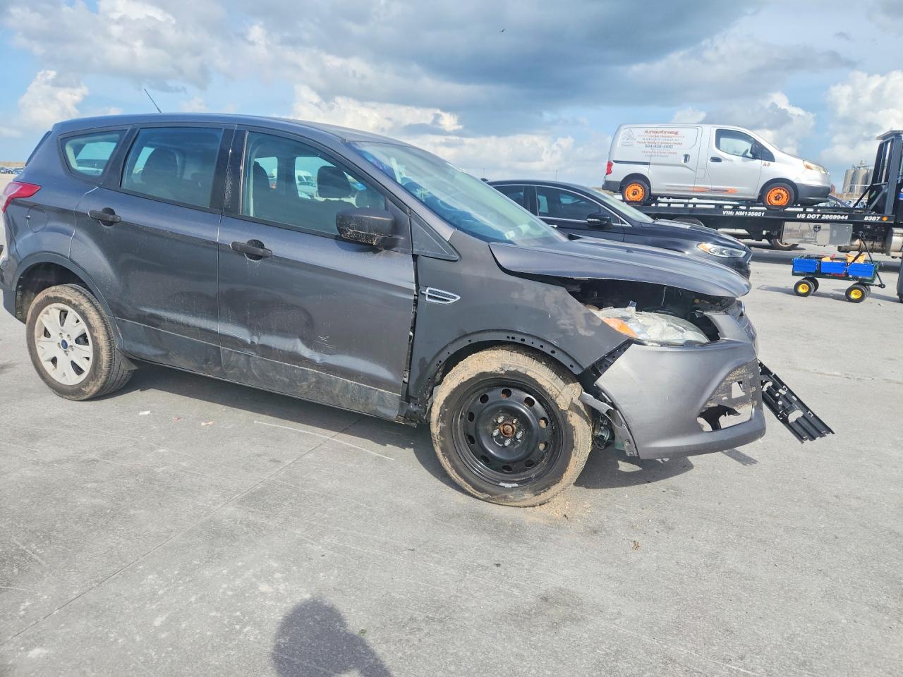 2014 Ford Escape S Gray vin: 1FMCU0F72EUD22205