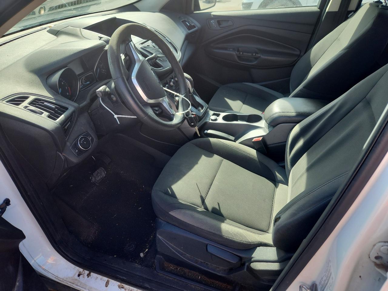 2014 Ford Escape S White vin: 1FMCU0F73EUB93018