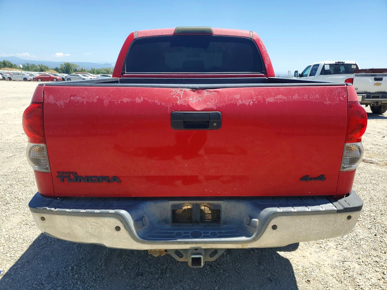 2007 Toyota Tundra Crewmax Sr5 Red vin: 5TBDV54167S471329