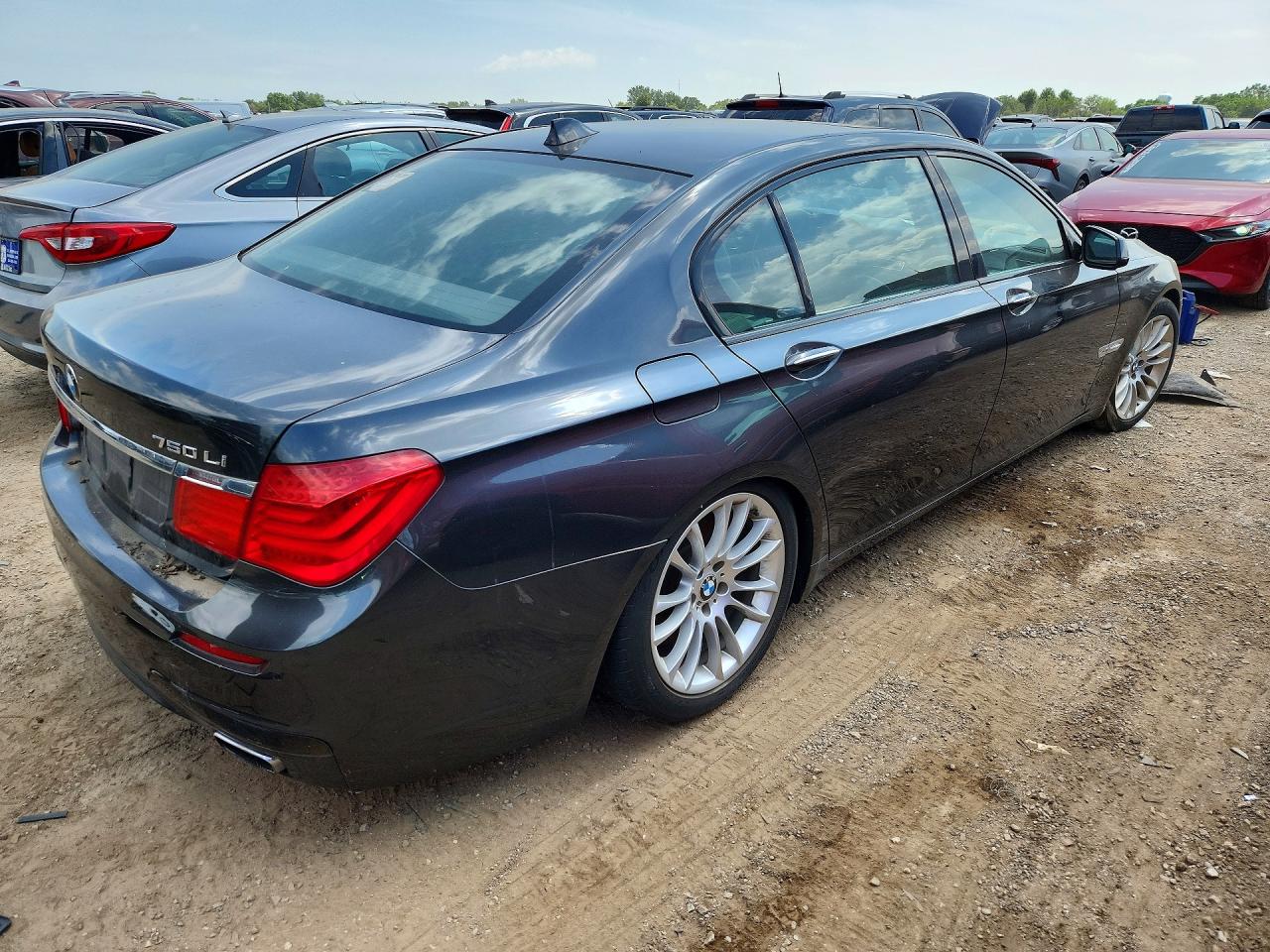 2011 Bmw 750 Lxi Gray vin: WBAKC8C52BC432657