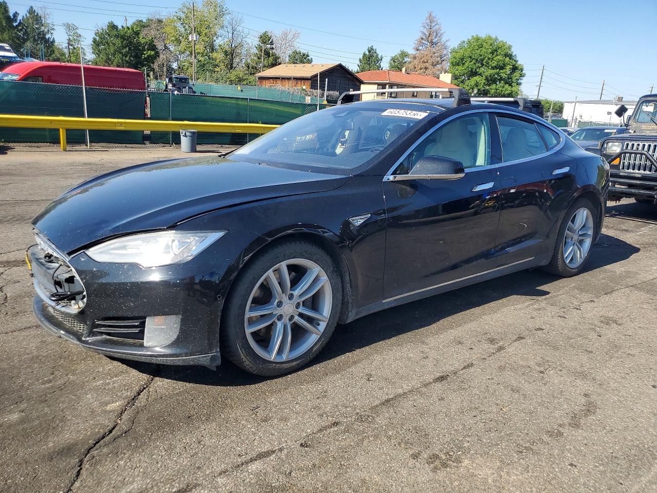2015 Tesla Model S Black vin: 5YJSA1E25FF112714