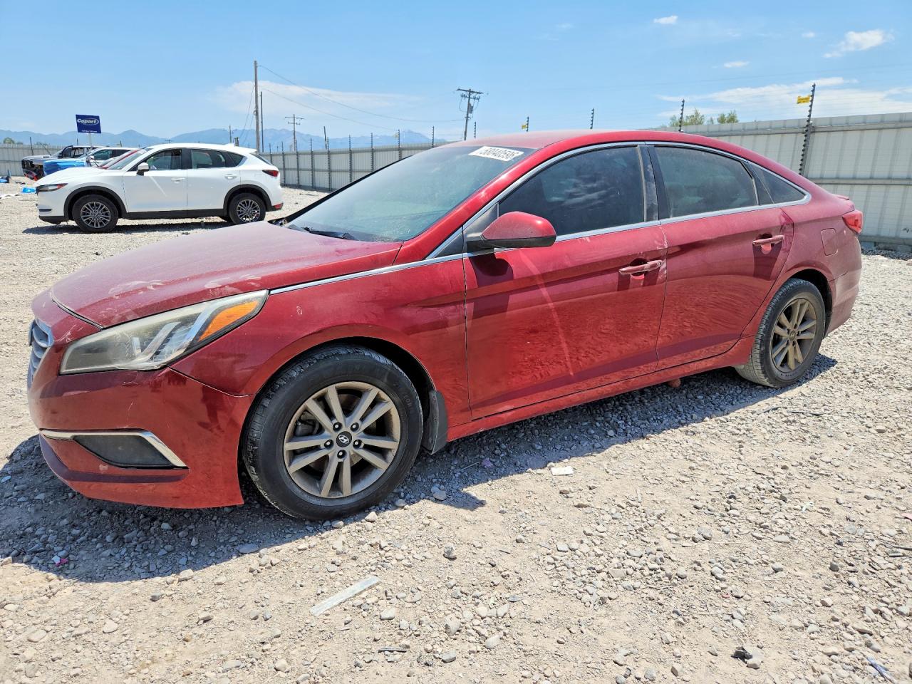 2015 Hyundai Sonata Se Red vin: 5NPE24AF7FH188909
