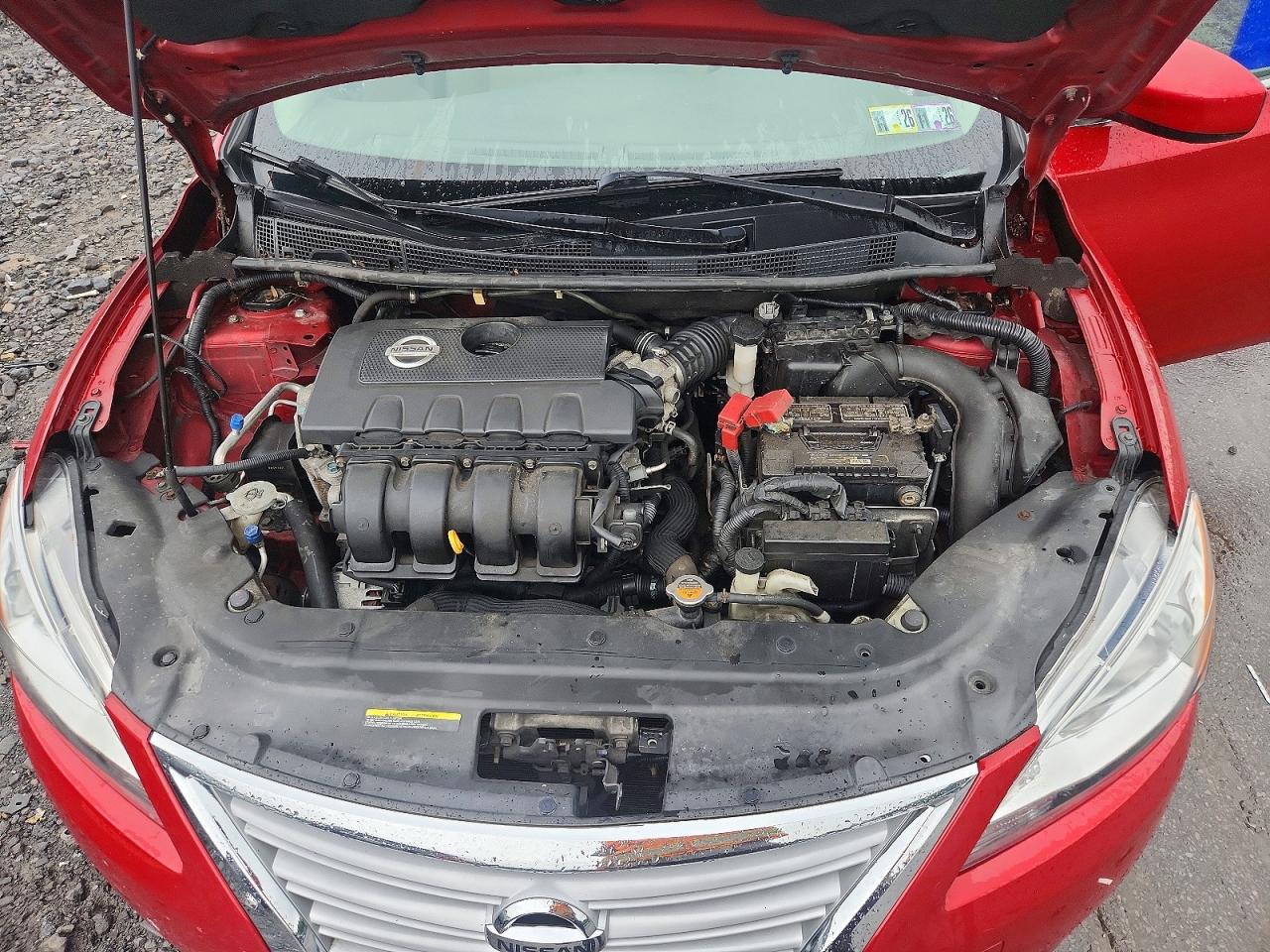 2014 Nissan Sentra Sv Красный vin: 3N1AB7AP9EY294260