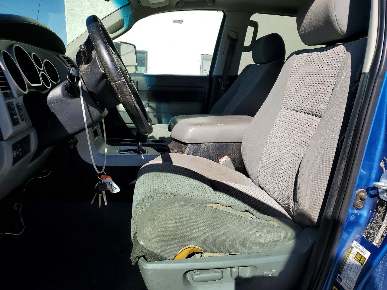 2007 Toyota Tundra Crewmax Sr5 Blue vin: 5TBDV54117S457127