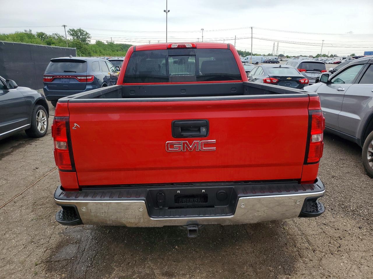 2015 Gmc Sierra K1500 Slt Red vin: 1GTV2VEJ3FZ157458