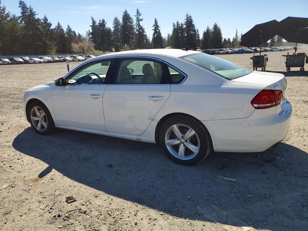 2013 Volkswagen Passat Se Белый vin: 1VWBH7A36DC088489