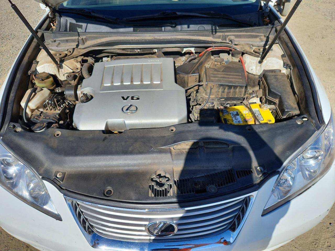2009 Lexus Es 350 White vin: JTHBJ46G492304949