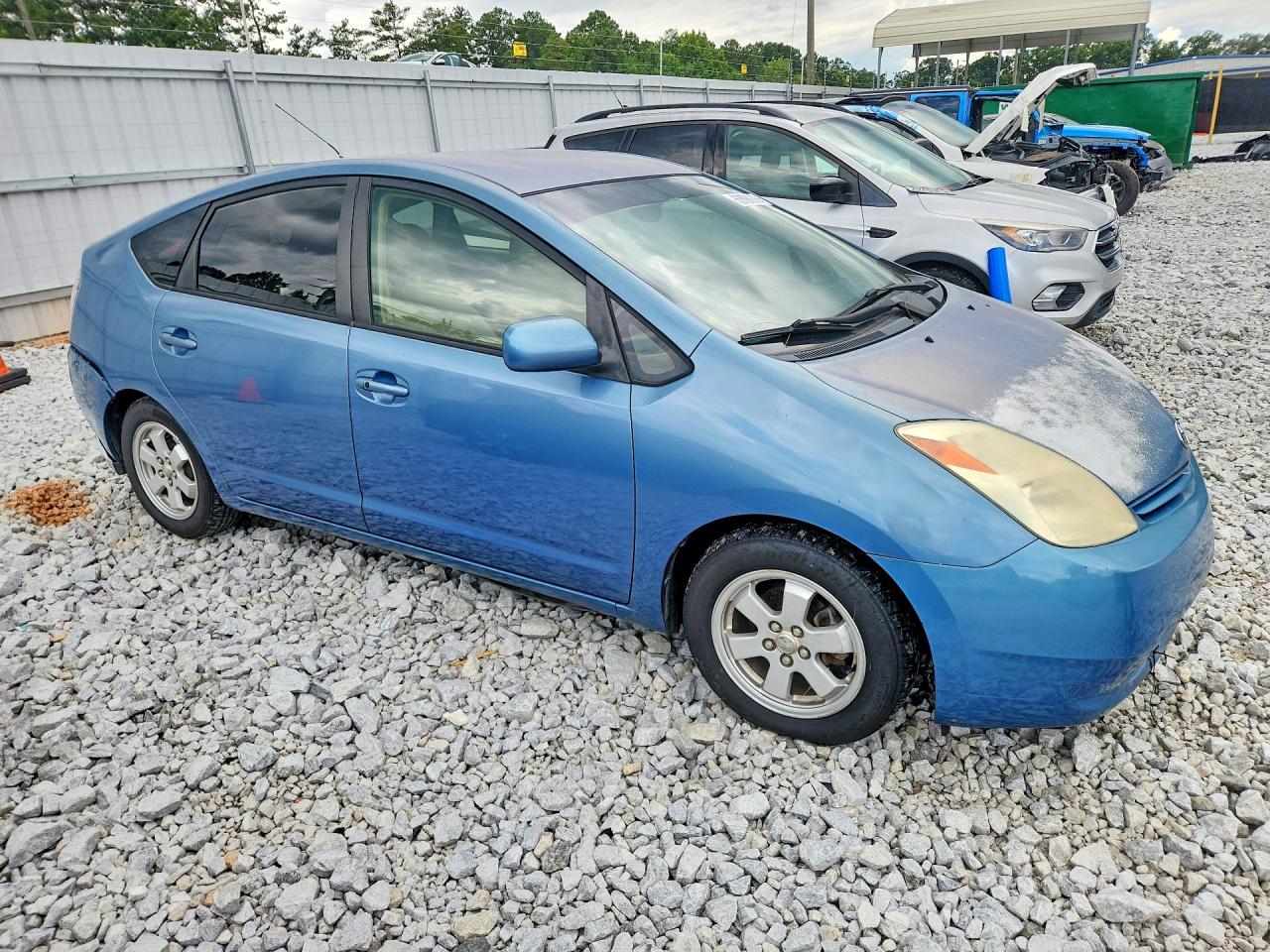 2005 Toyota Prius Base Blue vin: JTDKB20U053045723
