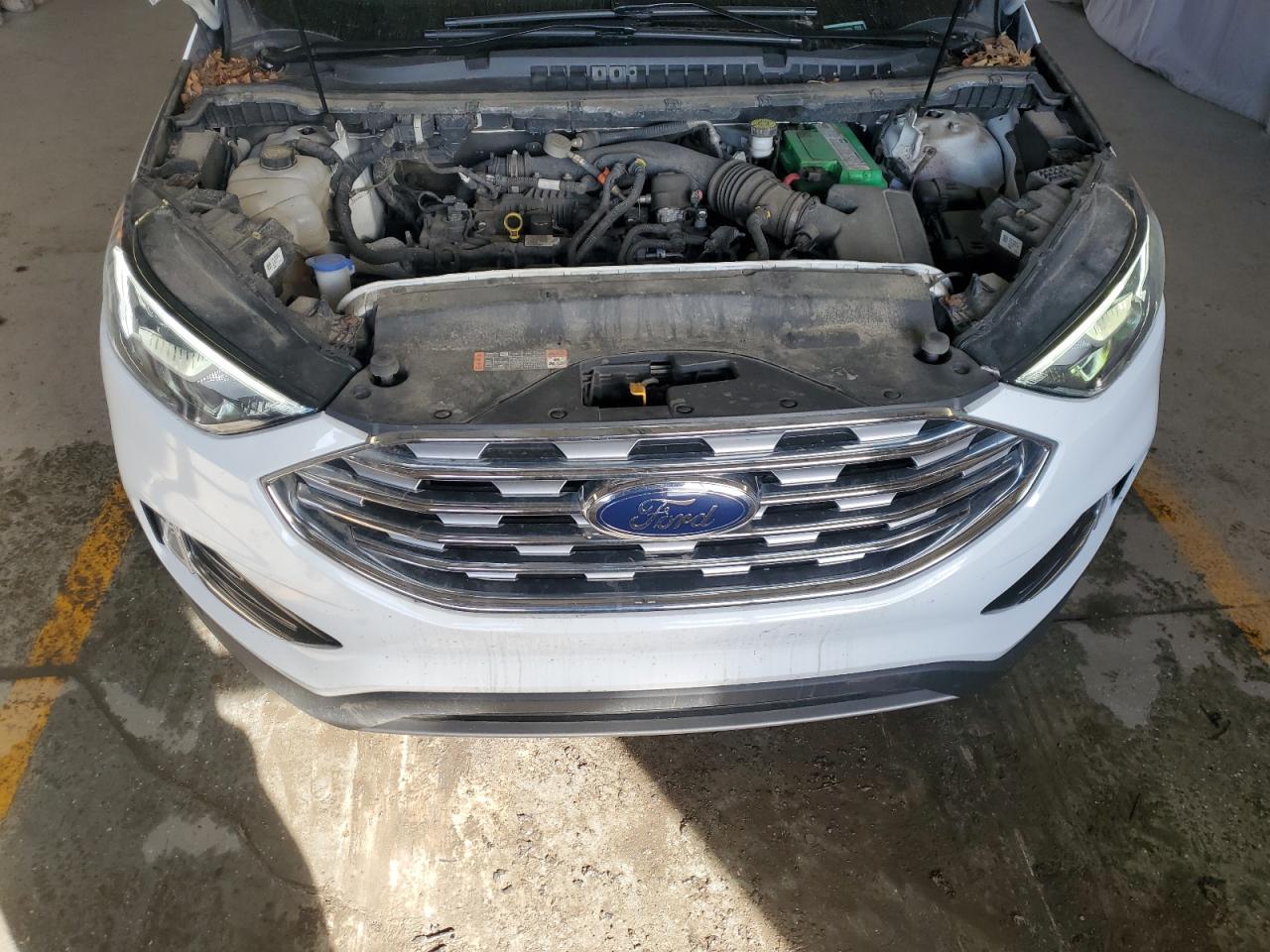 2021 Ford Edge Sel White vin: 2FMPK4J94MBA59369