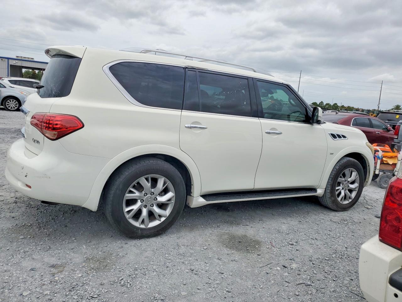 2014 Infiniti Qx80 Base White vin: JN8AZ2ND5E9750549