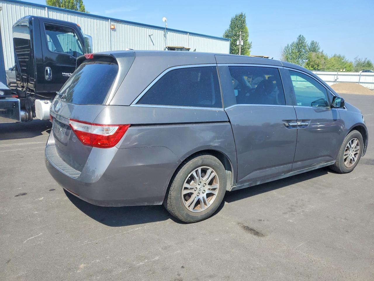 2012 Honda Odyssey Exl Gray vin: 5FNRL5H61CB128841
