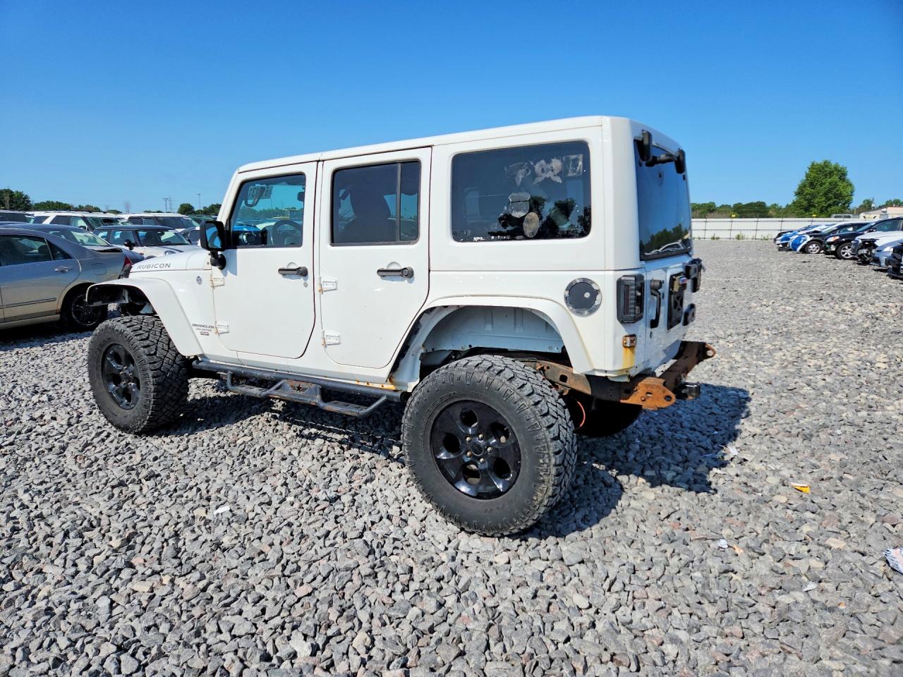 2015 Jeep Wrangler Unlimited Rubicon White vin: 1C4BJWFG9FL765406