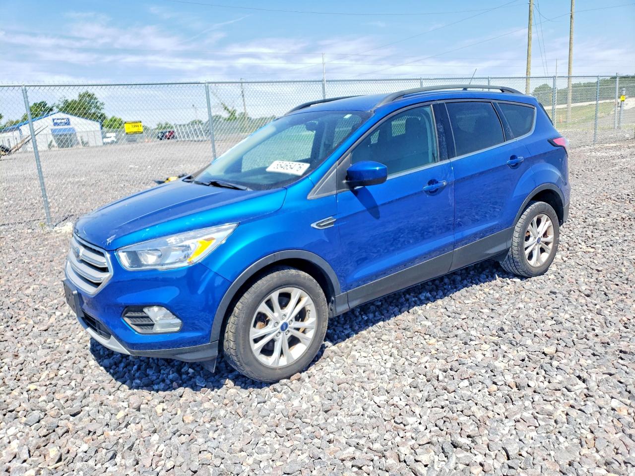 2018 Ford Escape Se Blue vin: 1FMCU9GD7JUC00586