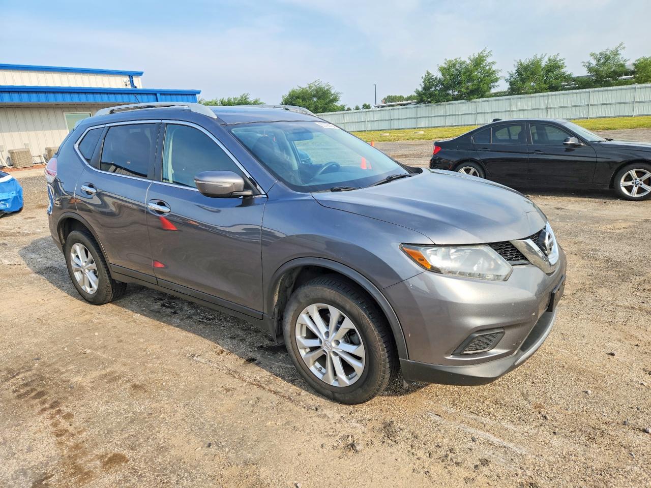 2014 Nissan Rogue Sv Gray vin: 5N1AT2MV7EC869497