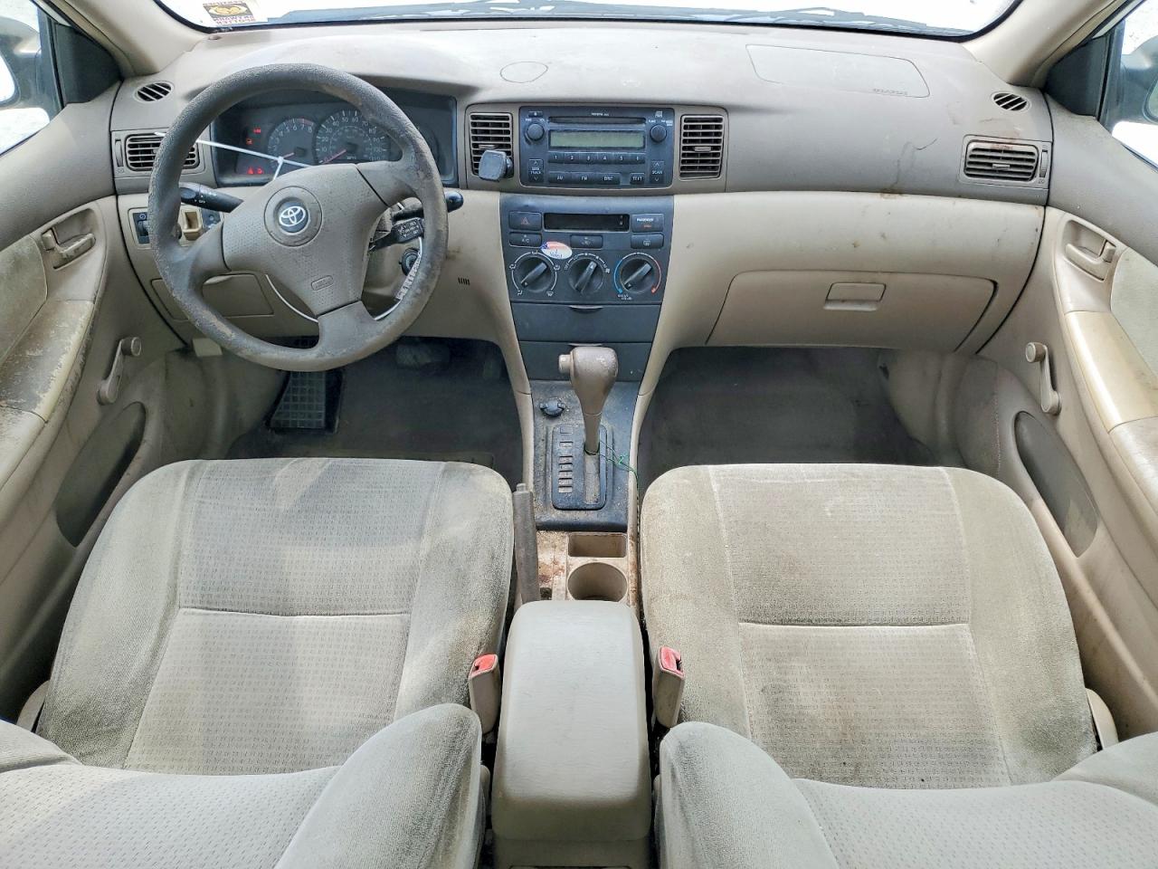 2007 Toyota Corolla Ce White vin: JTDBR32E570122629