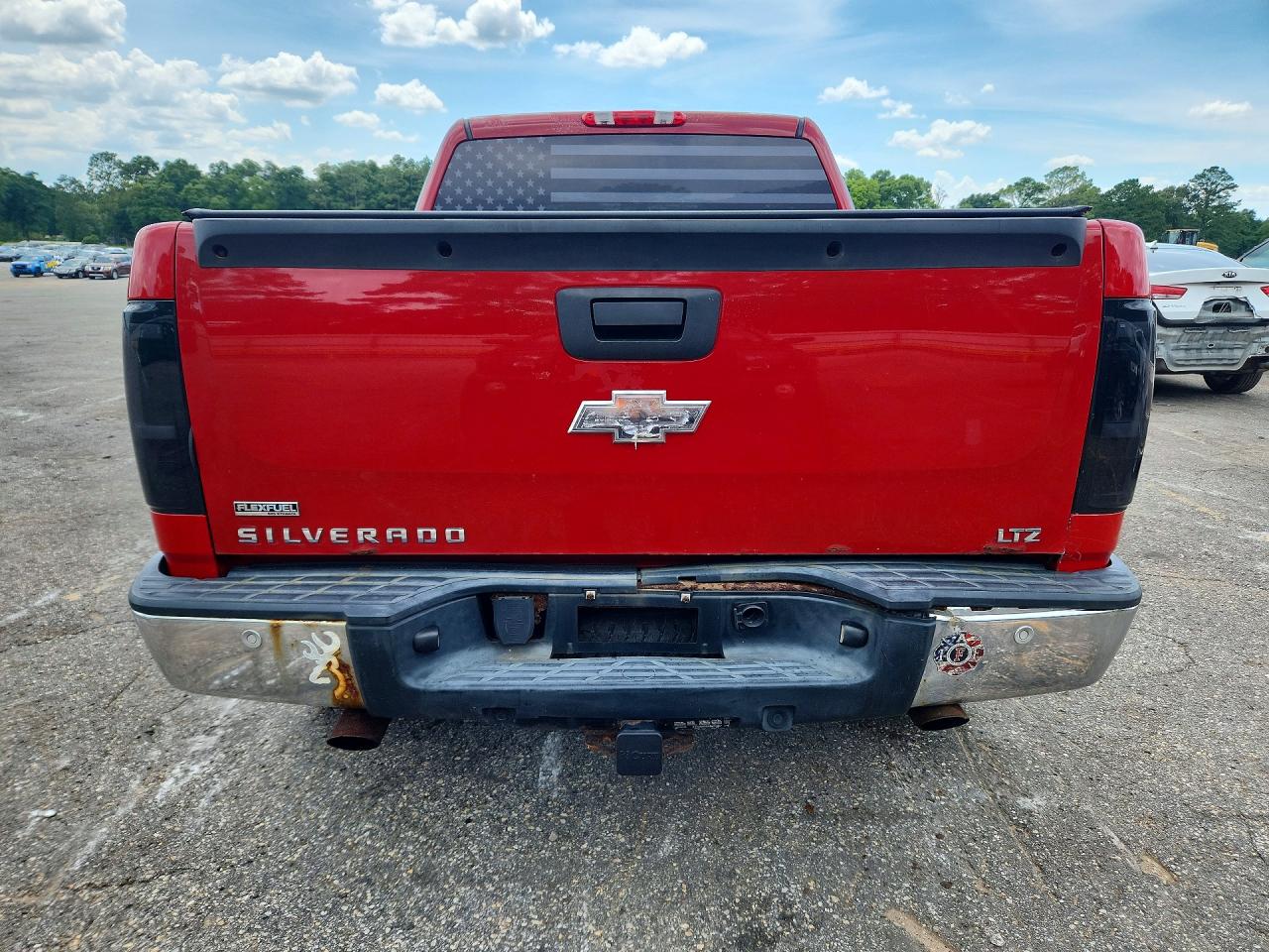 2008 Chevrolet Silverado K1500 Red vin: 2GCEK133081299923