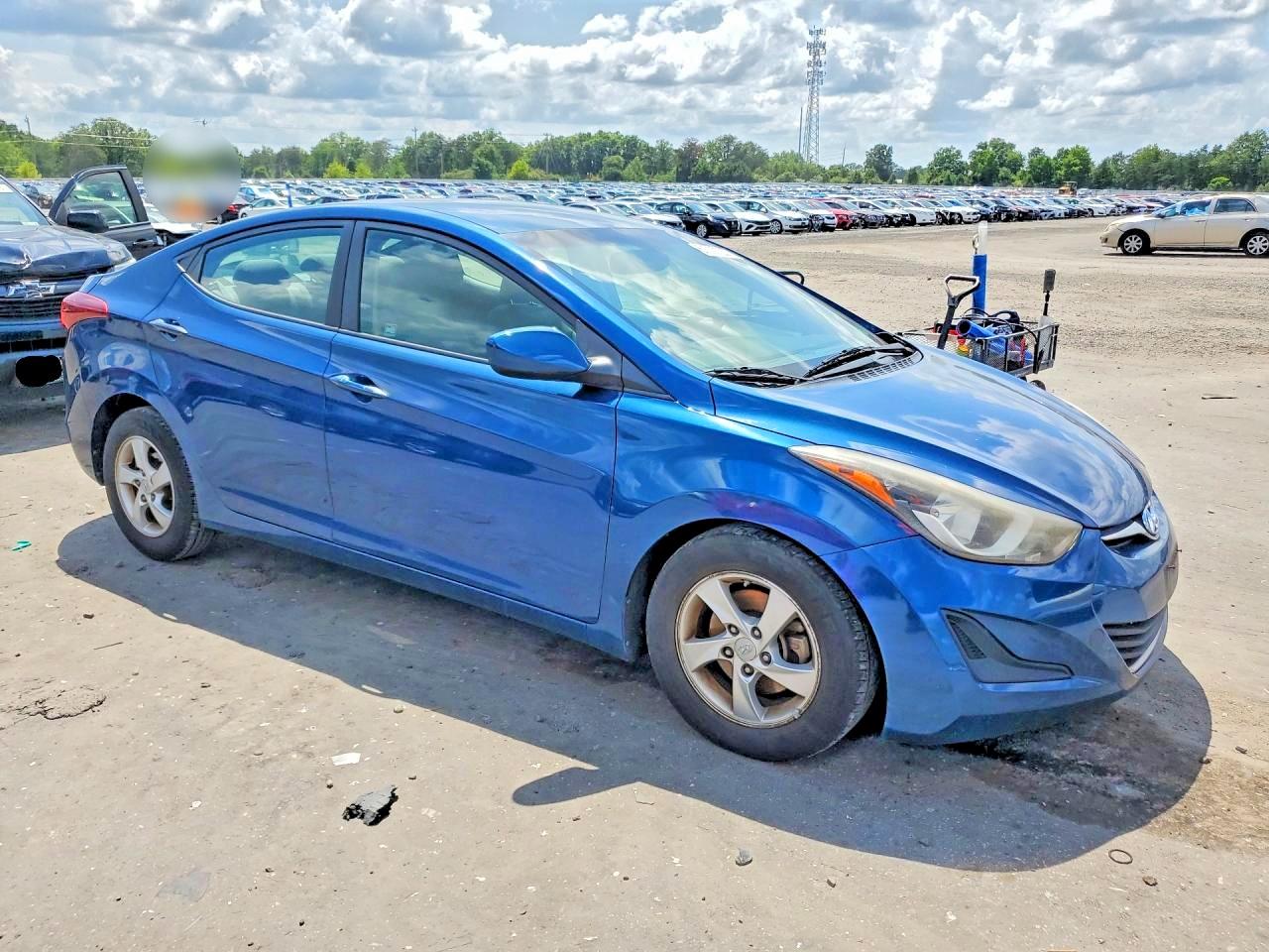 2015 Hyundai Elantra Se Синий vin: KMHDH4AEXFU353645