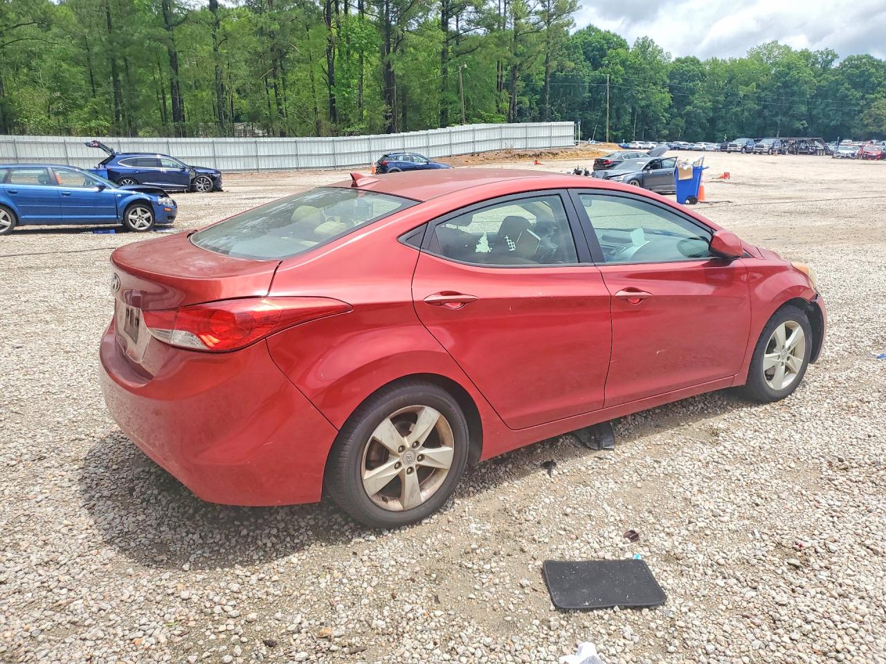 2013 Hyundai Elantra Gls Red vin: KMHDH4AE8DU776544