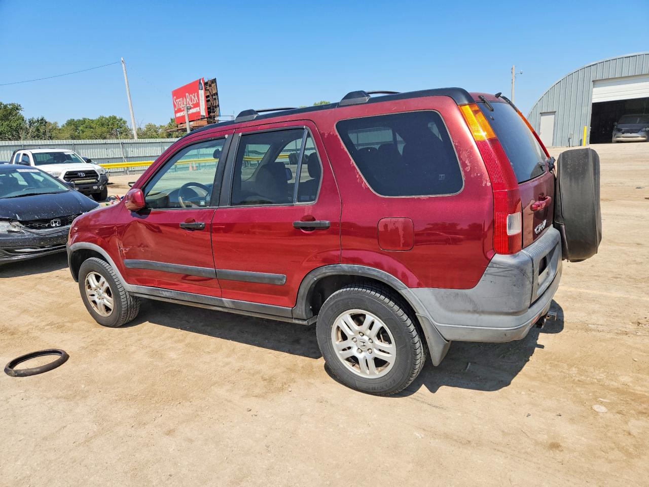 2004 Honda Cr-v Ex Burgundy vin: JHLRD78814C024104
