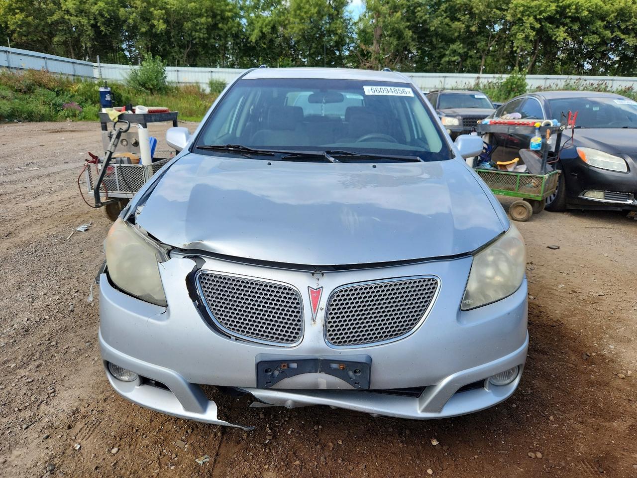 2008 Pontiac Vibe Silver vin: 5Y2SL65828Z422859