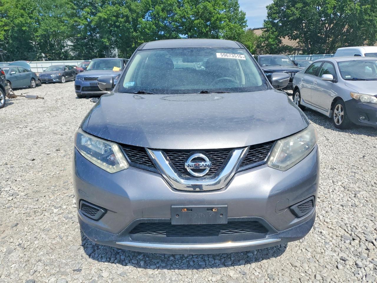 2014 Nissan Rogue S Gray vin: 5N1AT2MVXEC785500