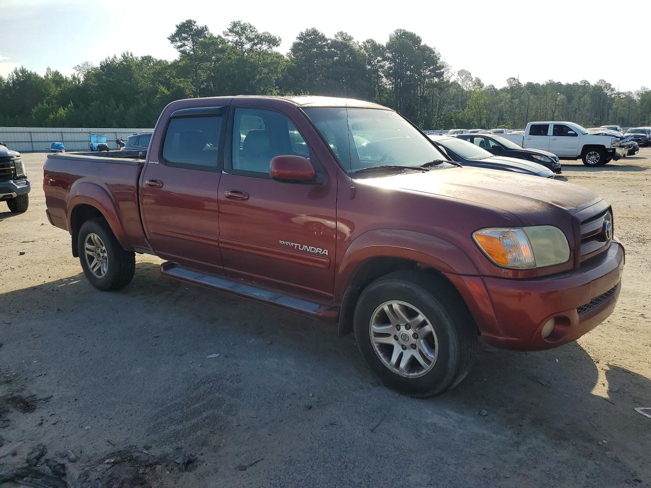 2006 Toyota Tundra Double Cab Limited Бордовый vin: 5TBDT48166S539511