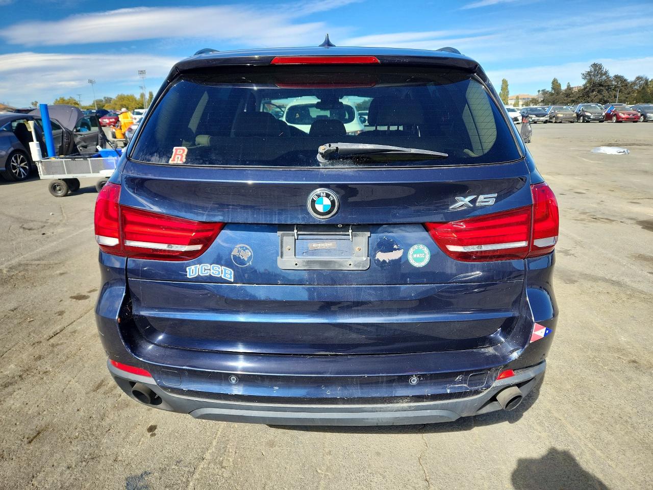 2015 Bmw X5 Xdrive35d Blue vin: 5UXKS4C58F0N07866