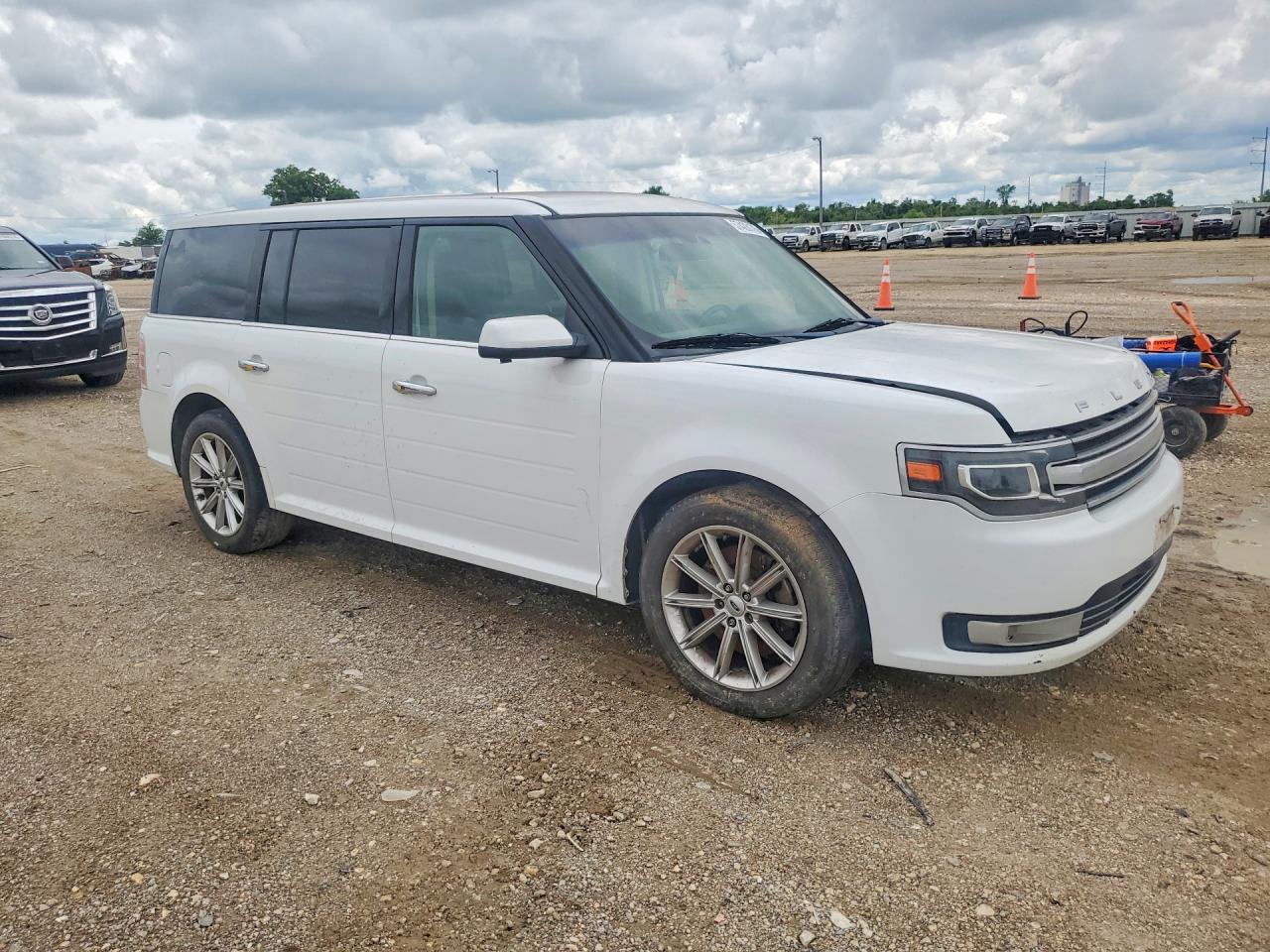 2017 Ford Flex Limited White vin: 2FMGK5D8XHBA03659
