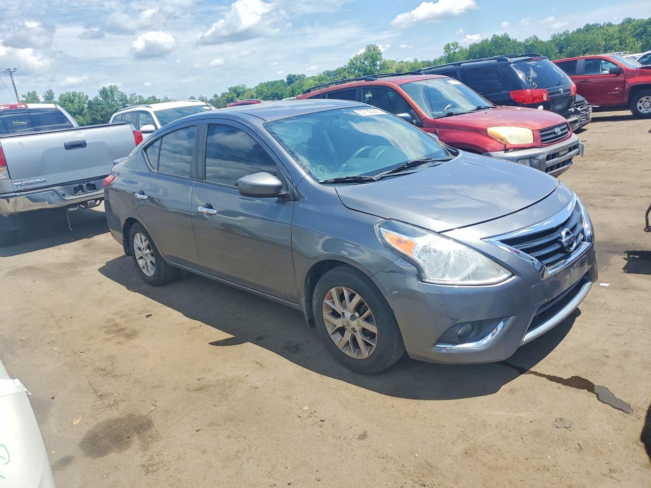 2016 Nissan Versa 1.6 Sv Gray vin: 3N1CN7AP1GL890446