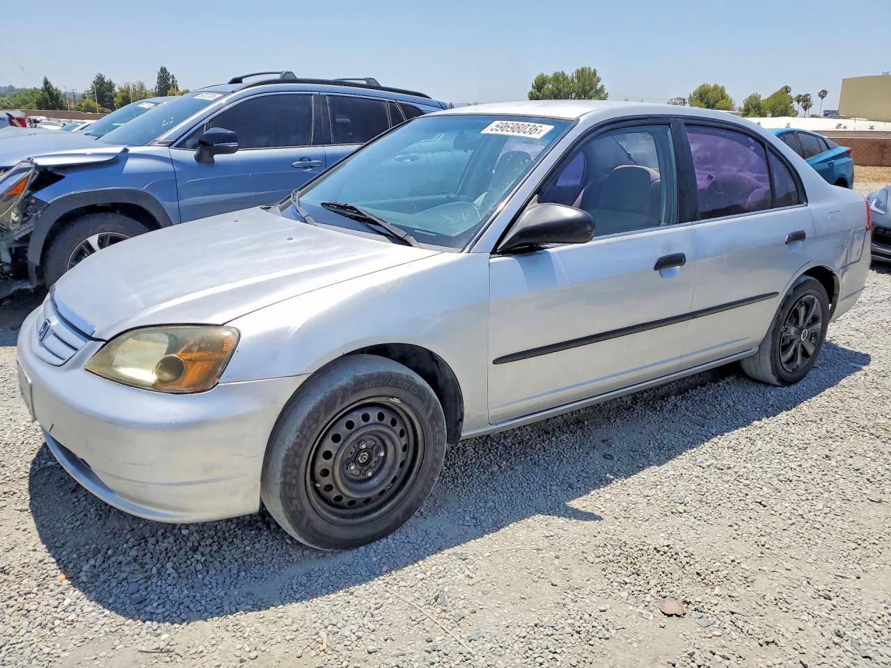 2001 Honda Civic Dx Silver vin: 2HGES16221H561944
