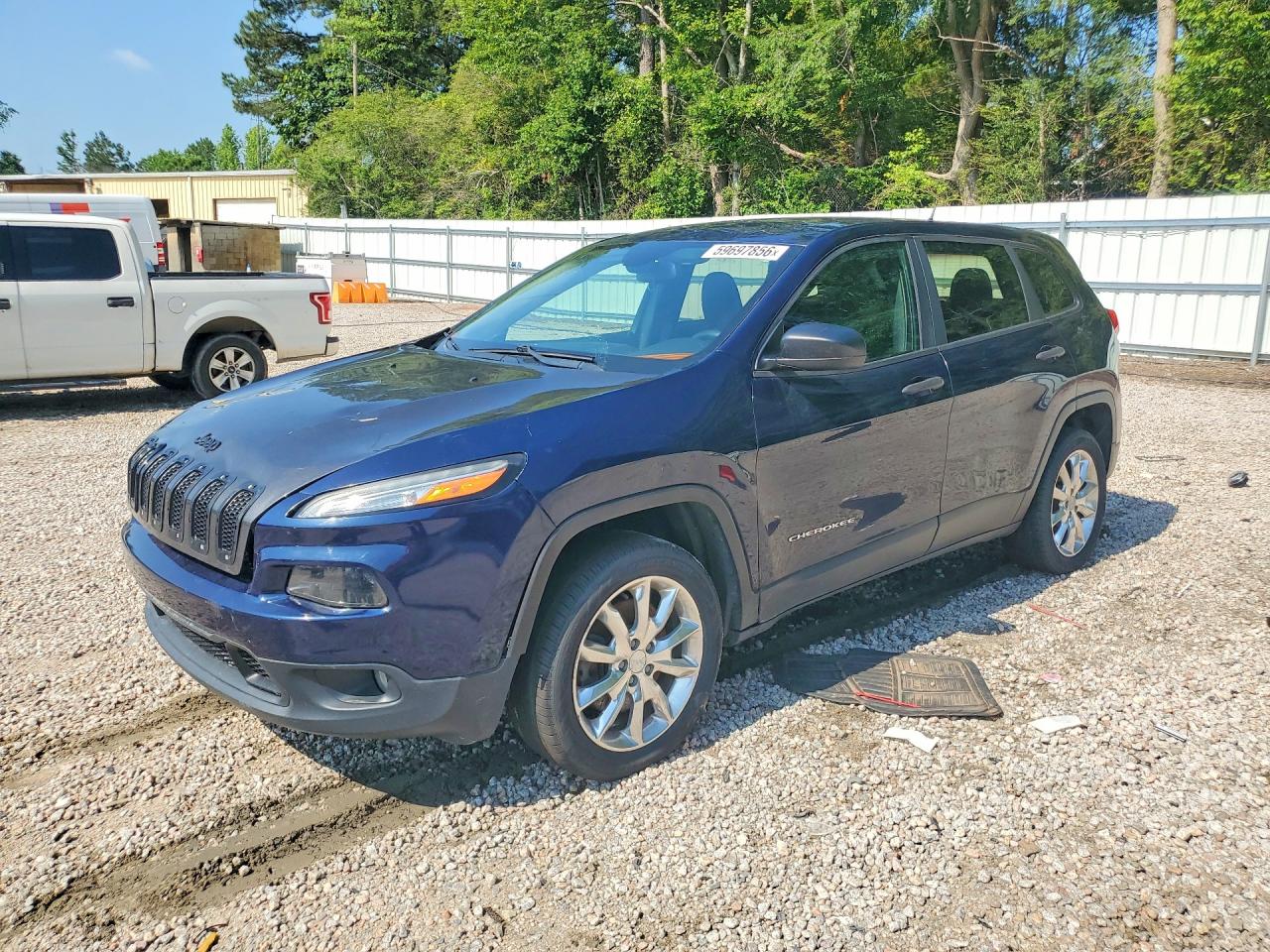 2014 Jeep Cherokee Sport Blue vin: 1C4PJLAB3EW144157