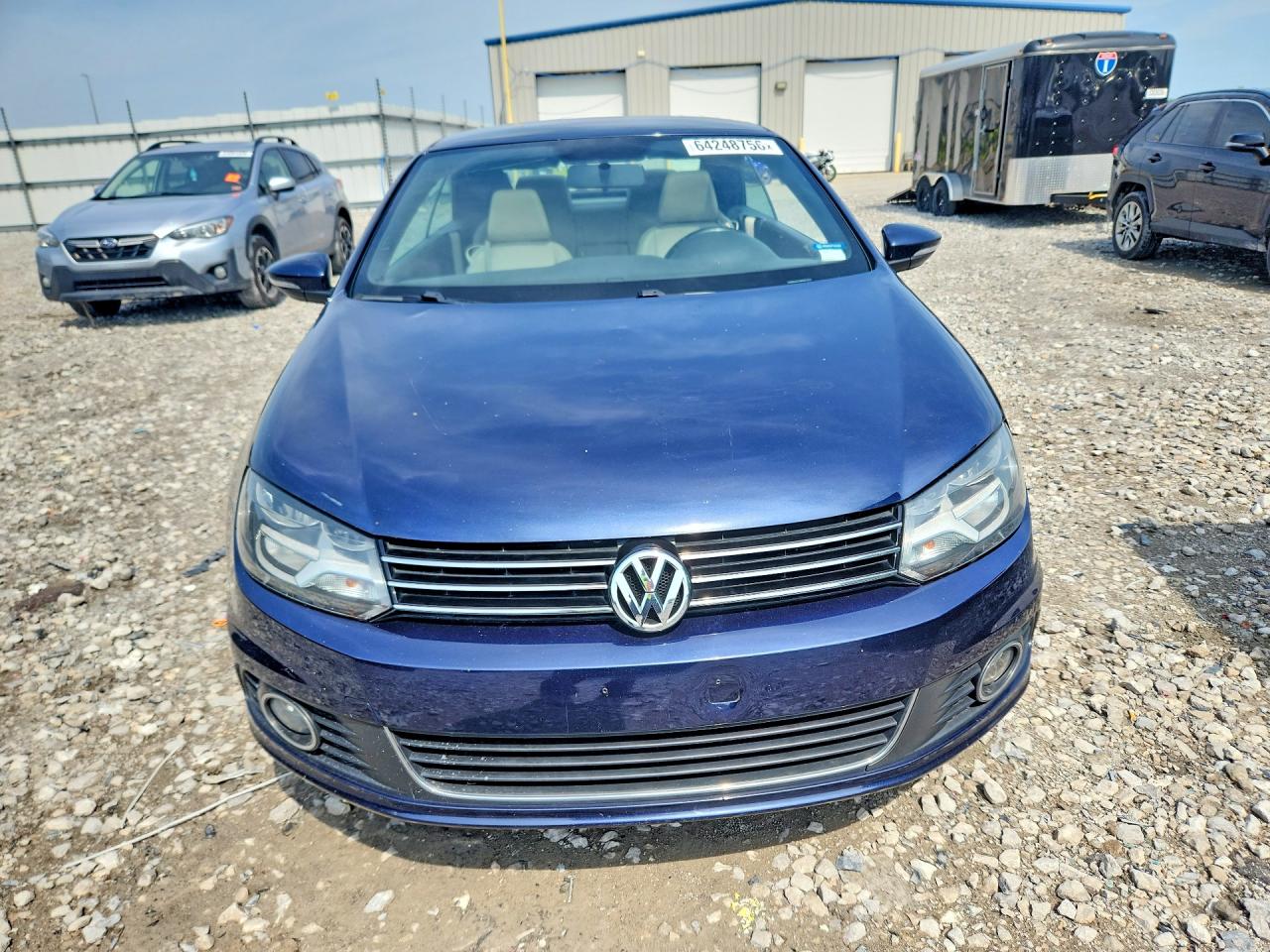 2012 Volkswagen Eos Komfort Blue vin: WVWBW7AHXCV014046